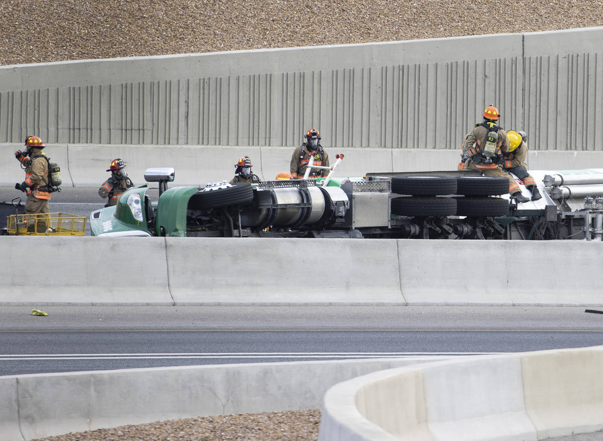 US 95 in Las Vegas reopened after tanker truck crash Traffic Local