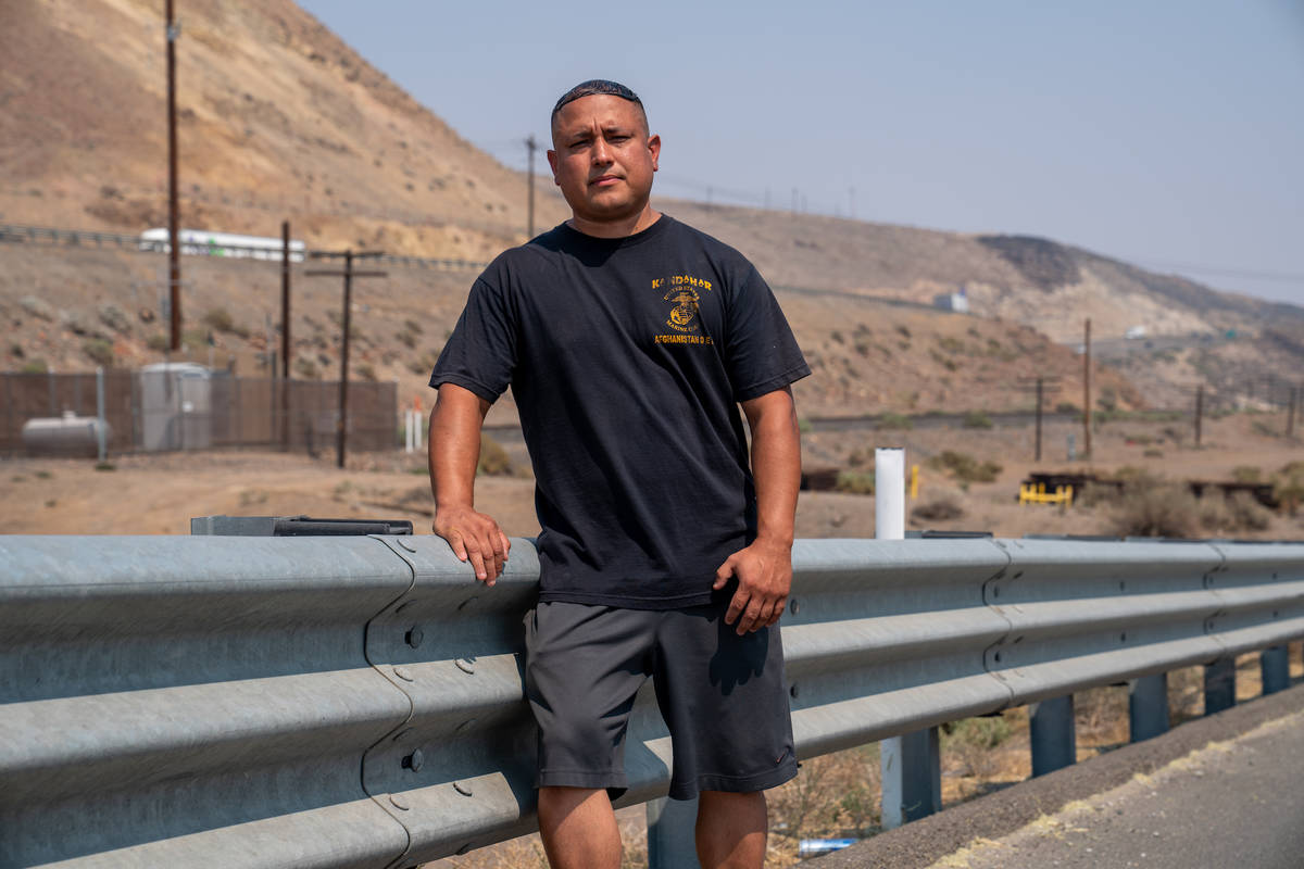 Stephen Lara, a 39-year-old retired Marine, was pulled over in February by a Nevada Highway Pat ...