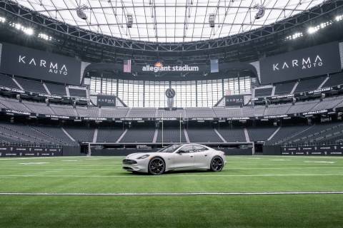 Karma Automotive was named the “Official Luxury Vehicle of the Las Vegas Raiders and Allegian ...