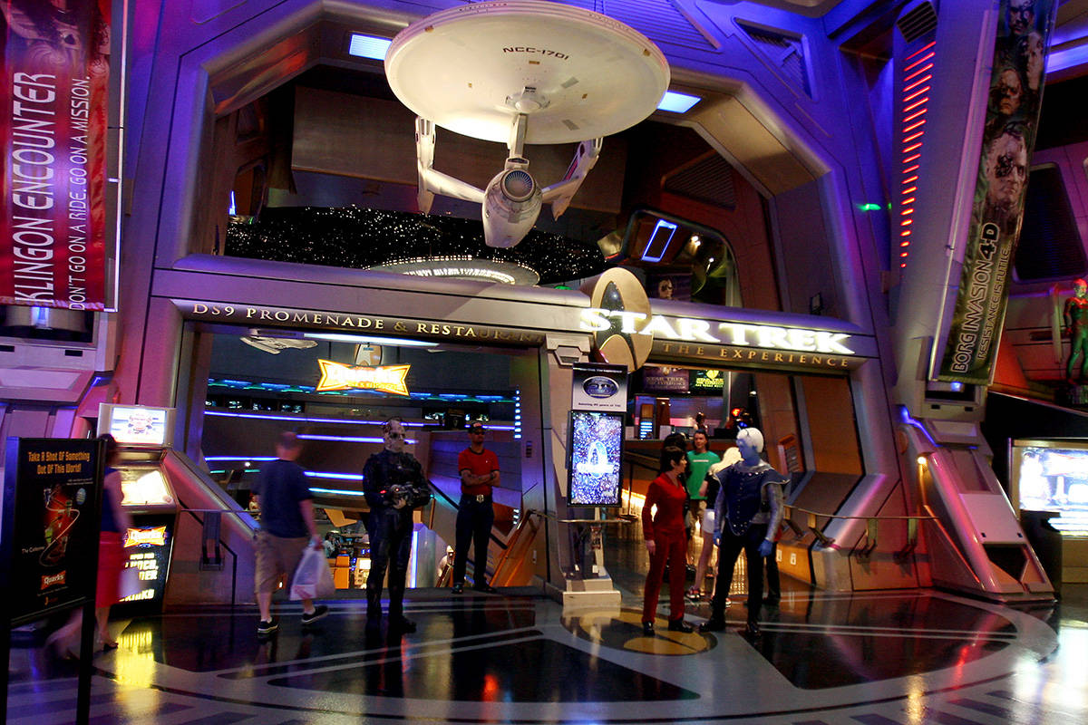 "Star Trek The Experience" is shown at the Las Vegas Hilton hotel-casino on Monday, May 12, 200 ...