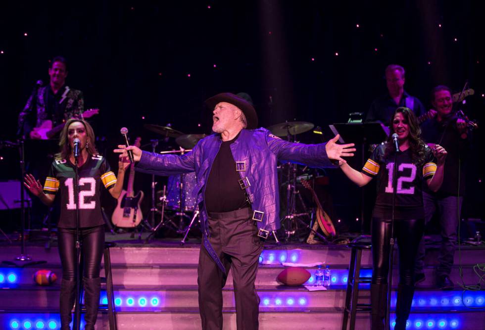 Legendary NFL quarterback and broadcaster Terry Bradshaw performs during “The Terry Brad ...