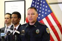 Kauai Police Chief Todd Raybuck speaks at a news conference in Lihue, Hawaii, in February 2020. ...
