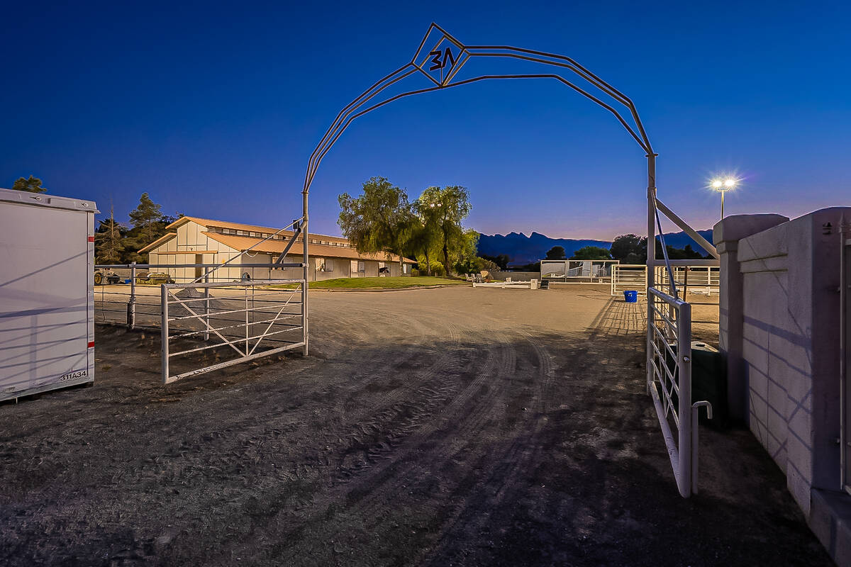 The property has two barns and an Olympic-sized dressage arena. (BHHS)