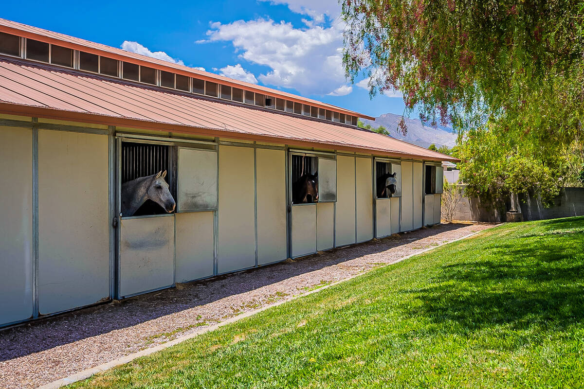 This 2-acre property has two barns. One that is air-conditioned and a professional dressage are ...
