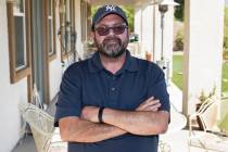 Eric Riccardi poses for a photo at his Las Vegas home, on Thursday, Sept. 2, 2021. Riccardi who ...