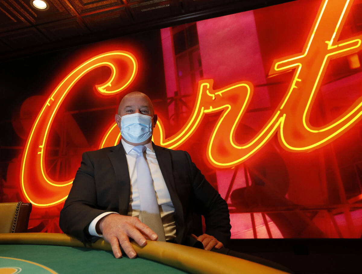 General Manager Adam Wiesberg poses for a photo at El Cortez in Las Vegas, Saturday, Sept. 4, 2 ...