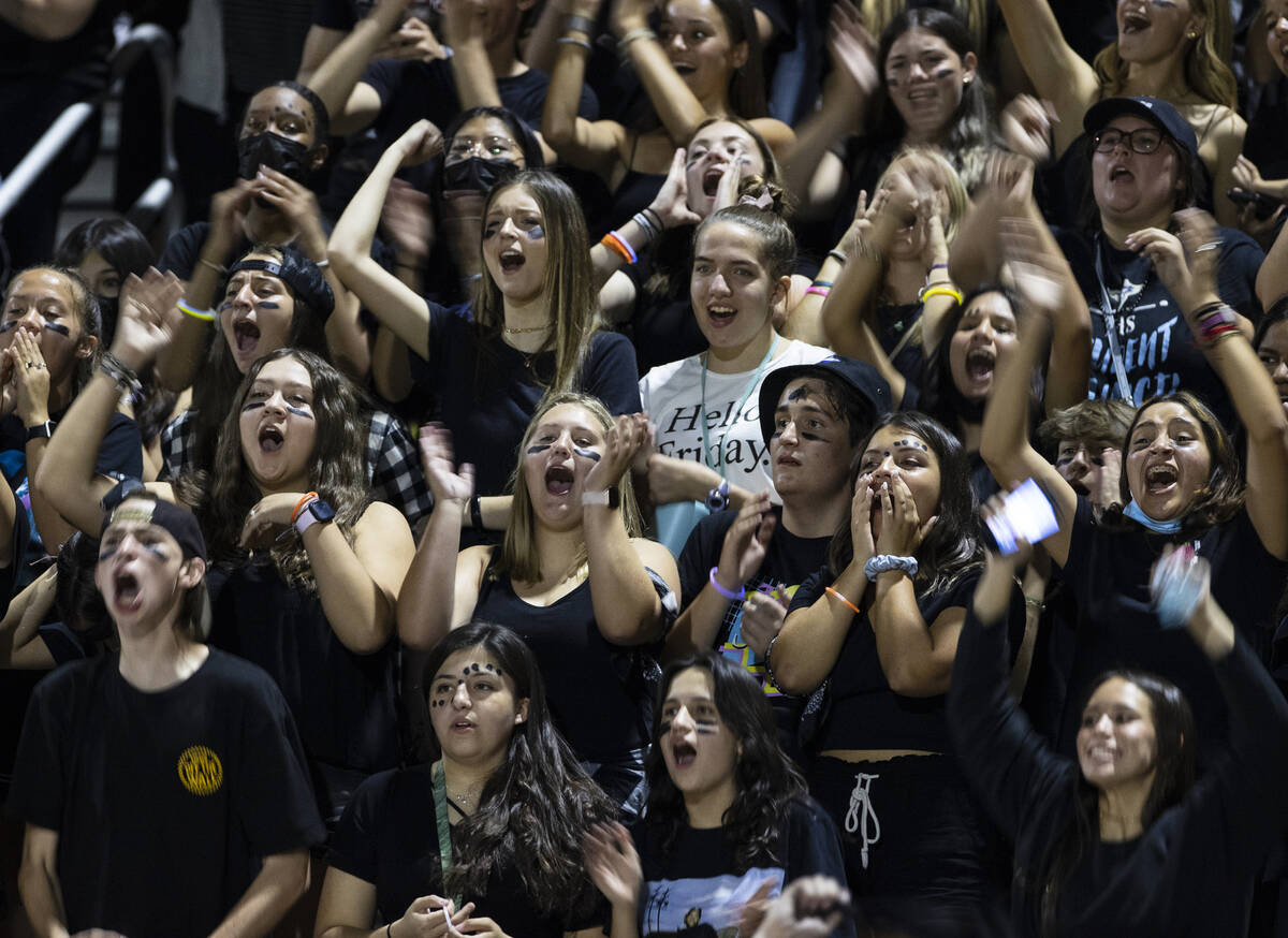 Foothill HighÕs fans watch a football game against Liberty High at Foothill High School, o ...