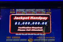 A guest at The Cosmopolitan won $1 million on a draw poker machine on Monday, Sept. 6, 2021. (T ...