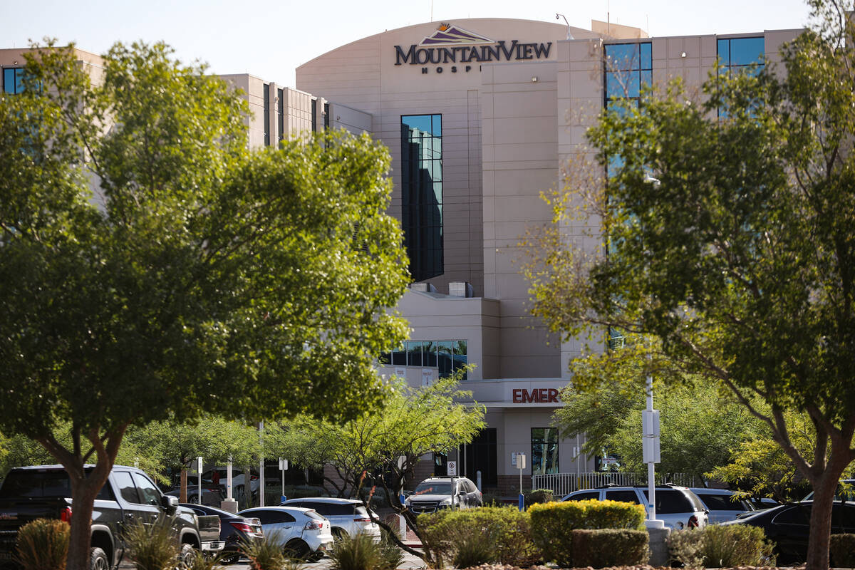 MountainView Hospital on Tuesday, Aug. 10, 2021 in Las Vegas. (Rachel Aston/Las Vegas Review-Jo ...