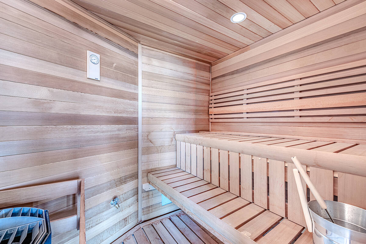 BHHS The luxury home features a private sauna among other spa-like amenities.