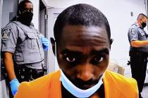Tristan Tidwell, accused in three separate shooting deaths in North Las Vegas on Labor Day, app ...