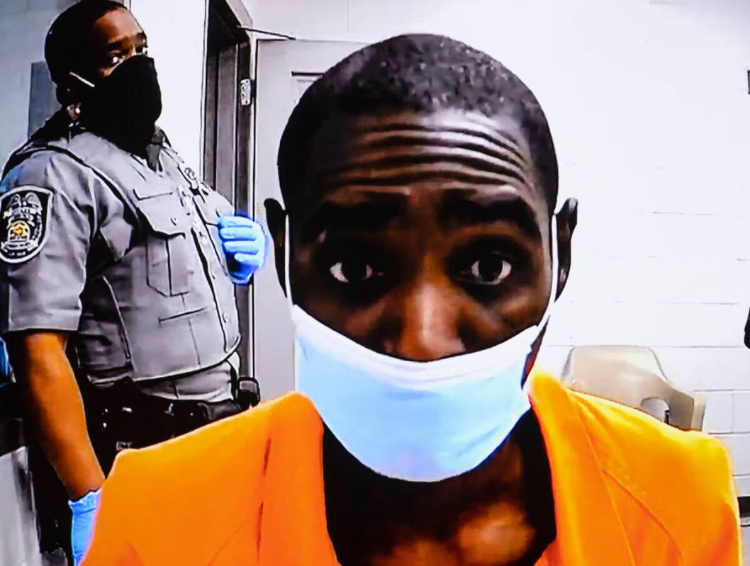 Tristan Tidwell, accused in three separate shooting deaths in North Las Vegas on Labor Day, app ...