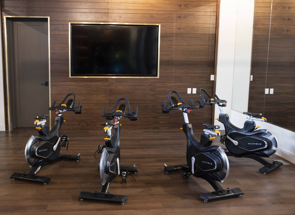 Spinning room at Auric Symphony Park, the first luxury multifamily residential community at Sym ...