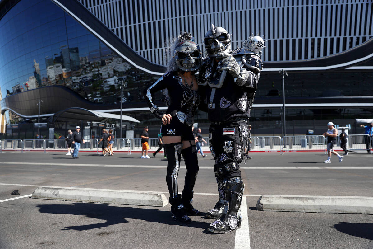 Dina Rojas, left, and her husband Julio Caballero, of Modesto, Calif., pose for a portrait befo ...