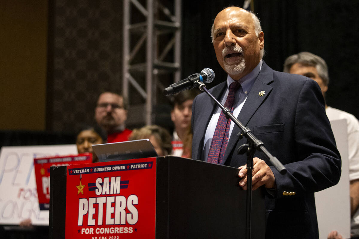 Las Vegas city councilman Stavros Anthony speaks during the "Fight for Freedom" Campaign Kickof ...