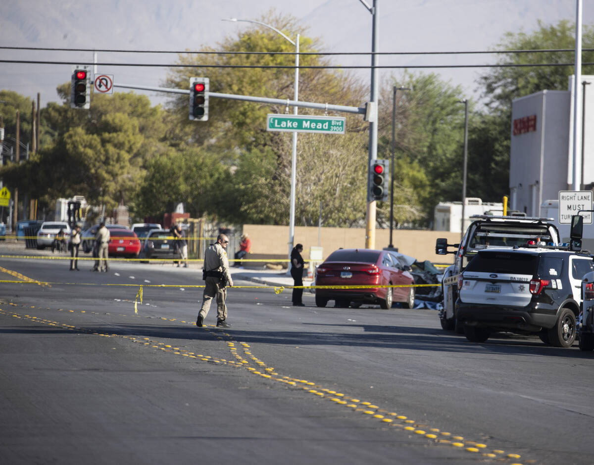 The Metropolitan Police Department is investigating a fatal crash near East Lake Mead Boulevard ...