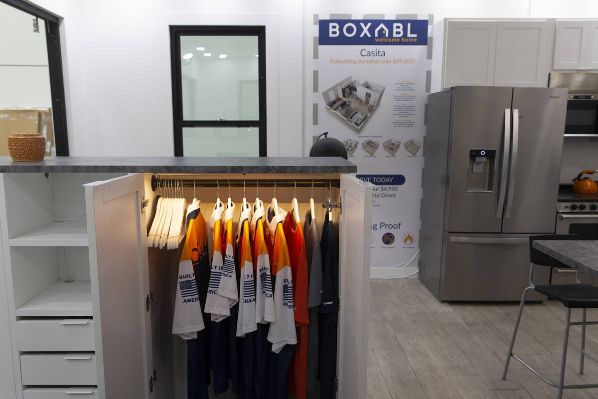 A Boxabl Casita includes a closet, living room, bedroom, bathroom and