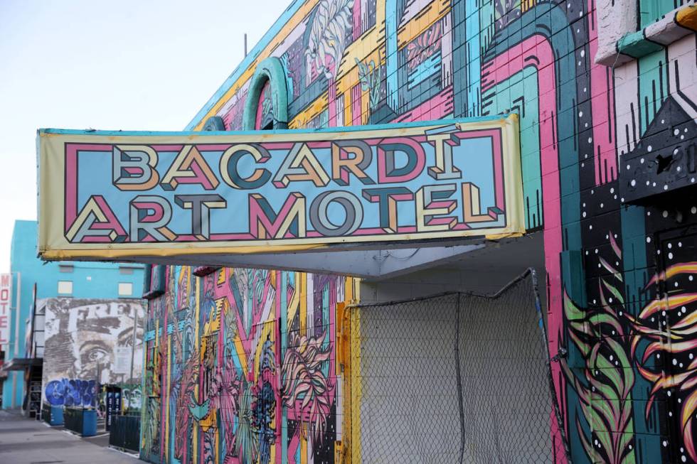 A closed motel known arsenic  the Art Motel astatine  221 N. 7th Street successful  downtown Las Vegas owned by Tony ...