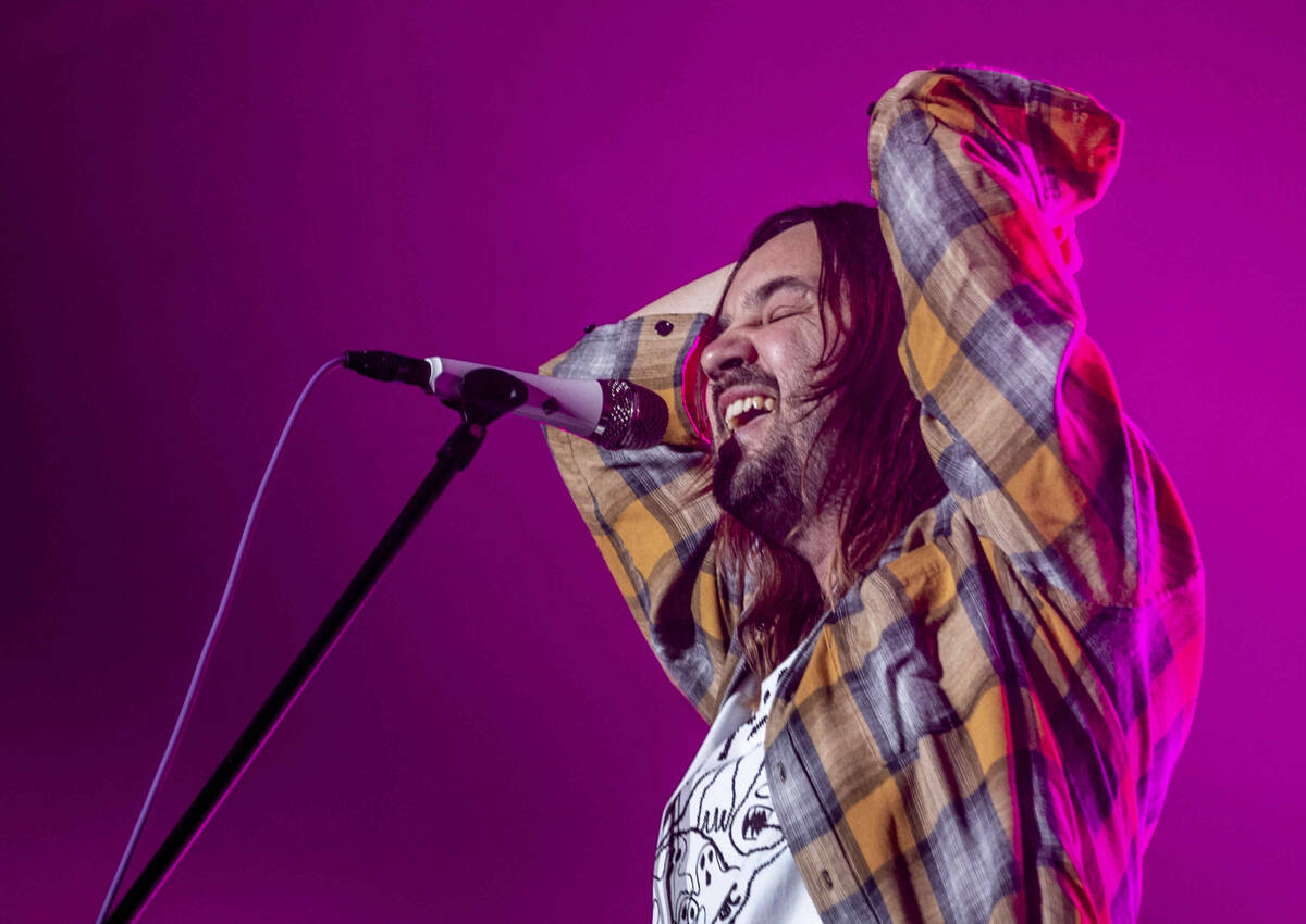 Tame Impala lead singer Kevin Parker performs on the Downtown Stage during day one of Life is B ...