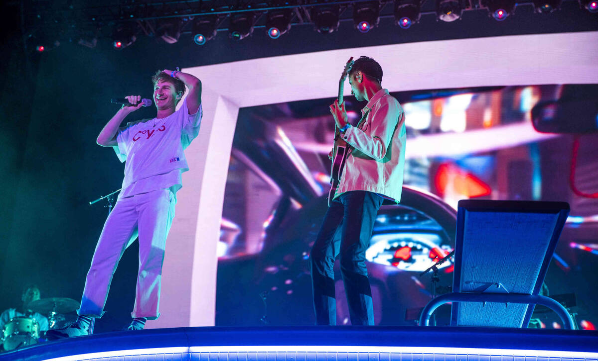 The Glass Animals perform on the Downtown Stage during day one of Life is Beautiful on Friday, ...