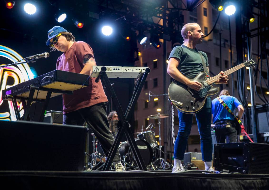 White Reaper performs on the Huntridge Stage during day two of Life is Beautiful on Saturday, S ...