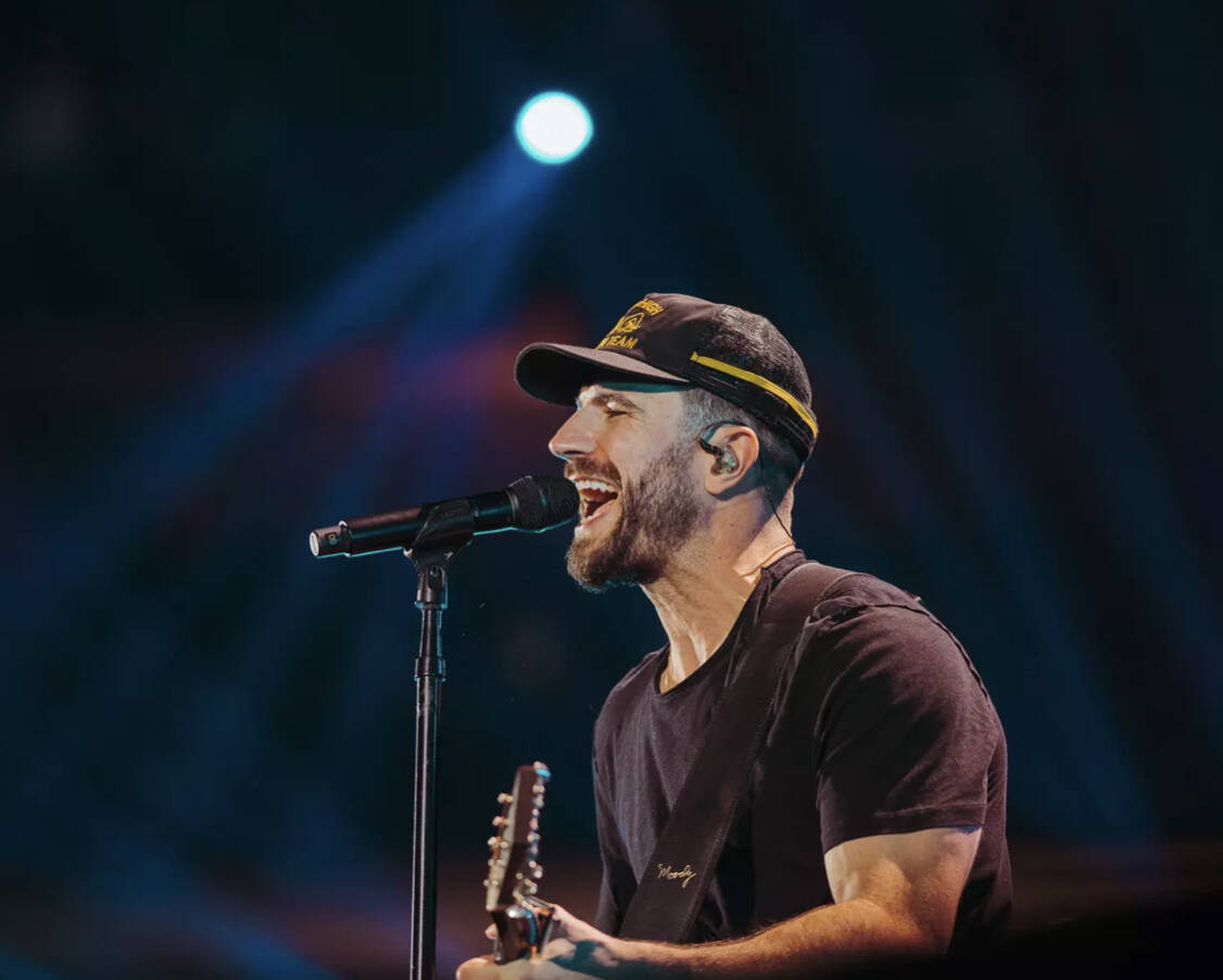 Sam Hunt performs during the 2021 iHeartRadio Music Festival at T-Mobile Arena on Saturday, Sep ...