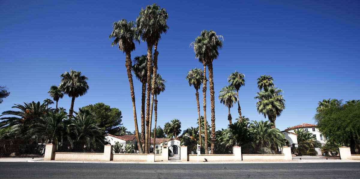 A Las Vegas house at 1250 Shadow Lane, Tuesday, Sept. 21, 2021, in Las Vegas. The house was own ...