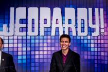 Former "Jeopardy!" champion and Las Vegas resident James Holzhauer is shown on Tuesday, Oct. 15 ...