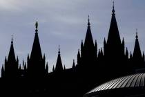 The Salt Lake Temple of The Church of Jesus Christ of Latter-day Saints is seen in Salt Lake Ci ...
