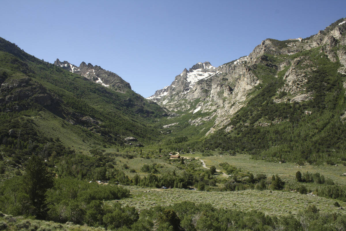 The Lamoille Canyon Scenic Byway in the Ruby Mountains just east of Elko is seen in this 2012 f ...