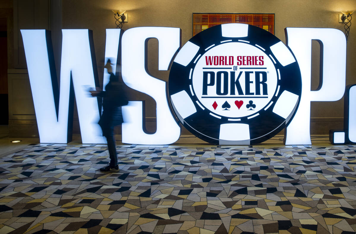 Players arrive for events on the first day of the World Series of Poker at the Rio on Thursday, ...