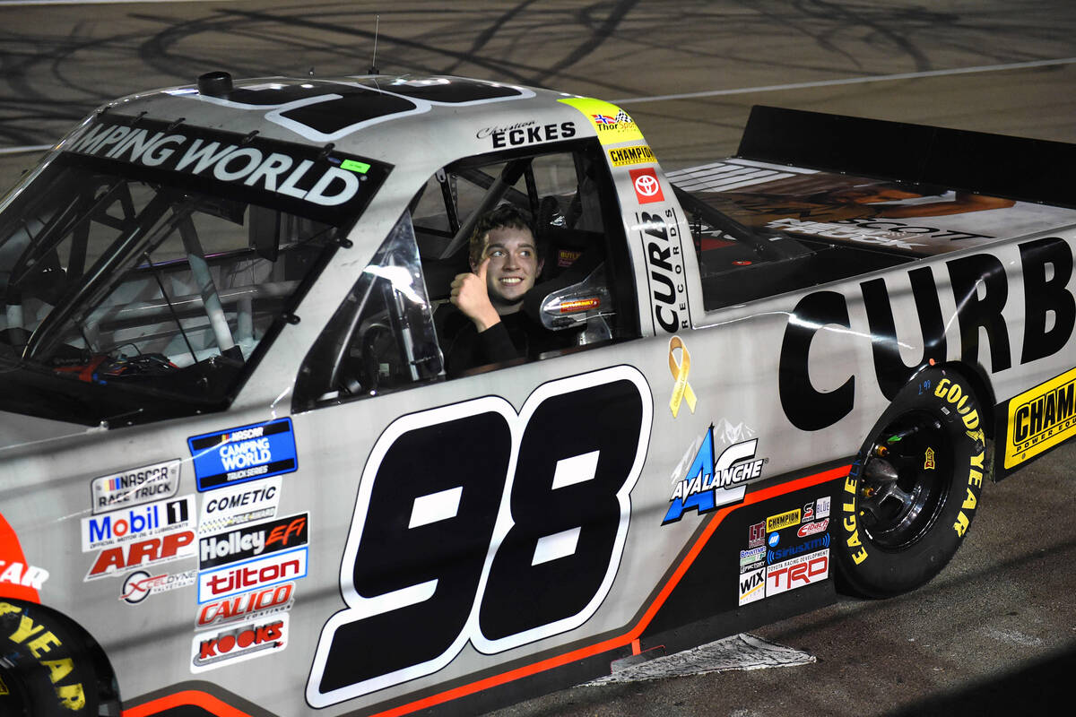 Christian Eckes leads ThorSport sweep in Las Vegas NASCAR truck race NASCAR Sports Motor Sports