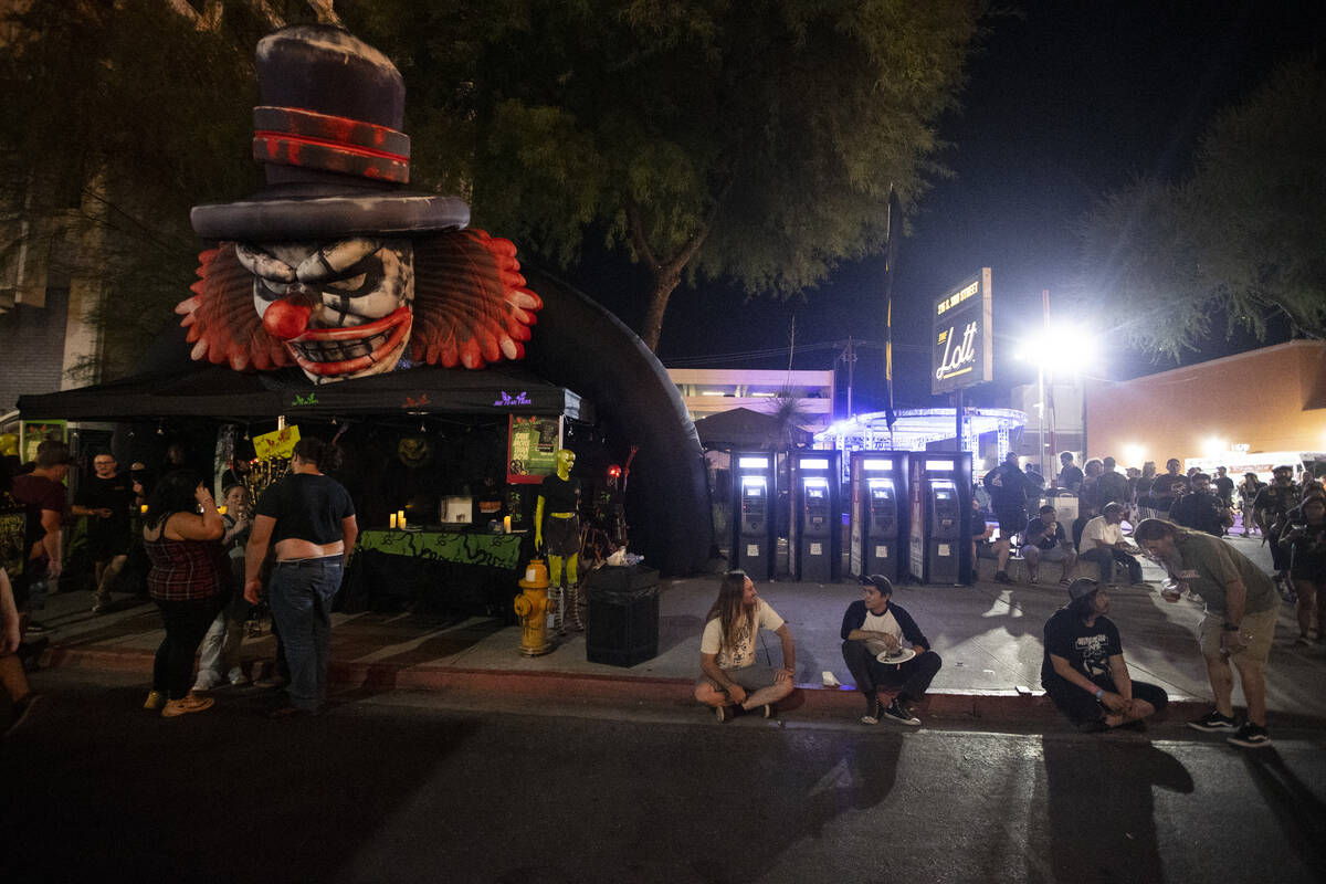 People attend the Punk Rock Bowling Music Festival at the Downtown Las Vegas Events Center in L ...