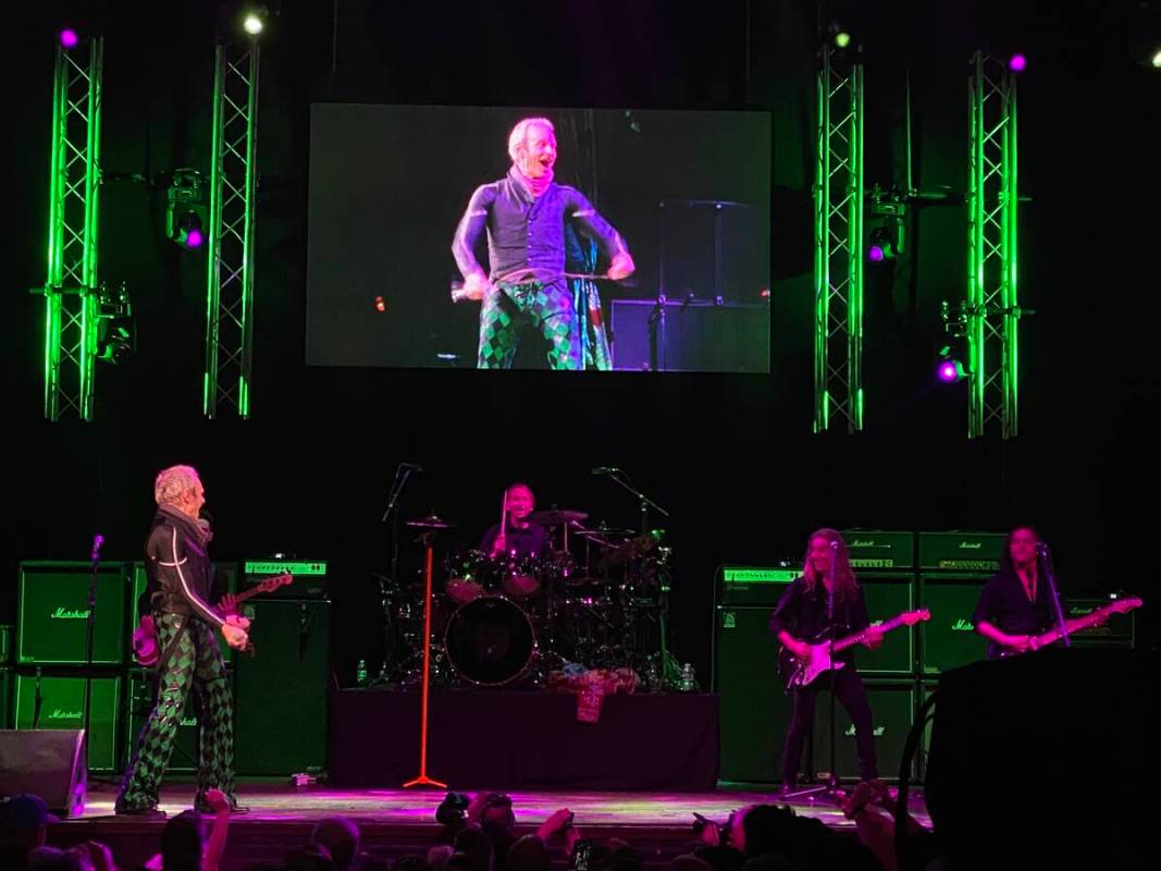 David Lee Roth performs at House of Blues at Mandalay Bay on Friday, Jan. 10, 2020. (John Katsi ...