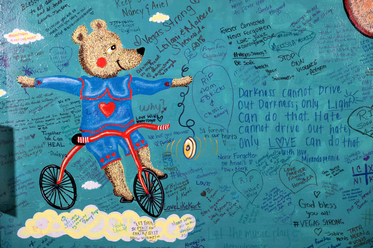 Messages with quilts on display as part of the 1 October Anniversary Exhibit in the Rotunda of ...