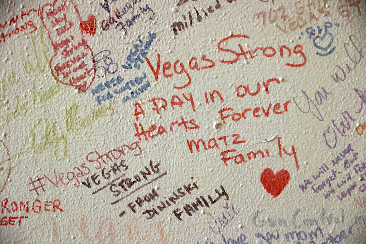Messages with quilts on display as part of the 1 October Anniversary Exhibit in the Rotunda of ...