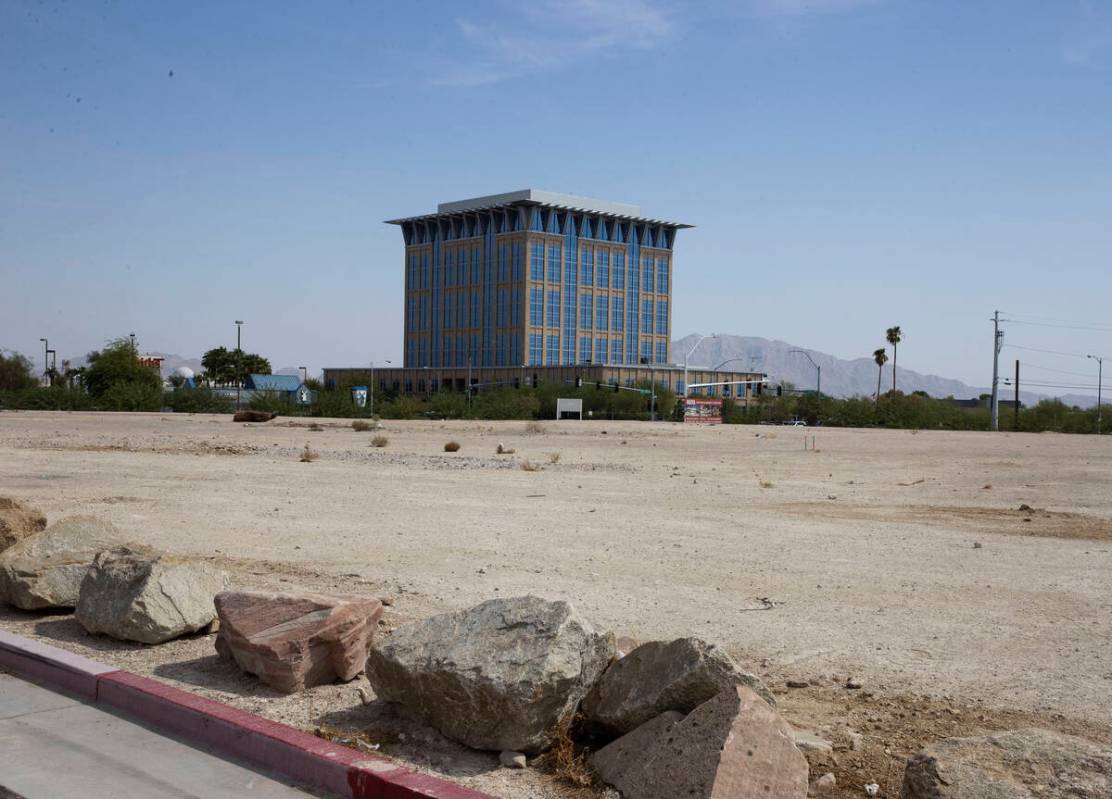 A vacant lot occupied by the sprawling property is seen in front of Maya Cinemas, on Tuesday, S ...