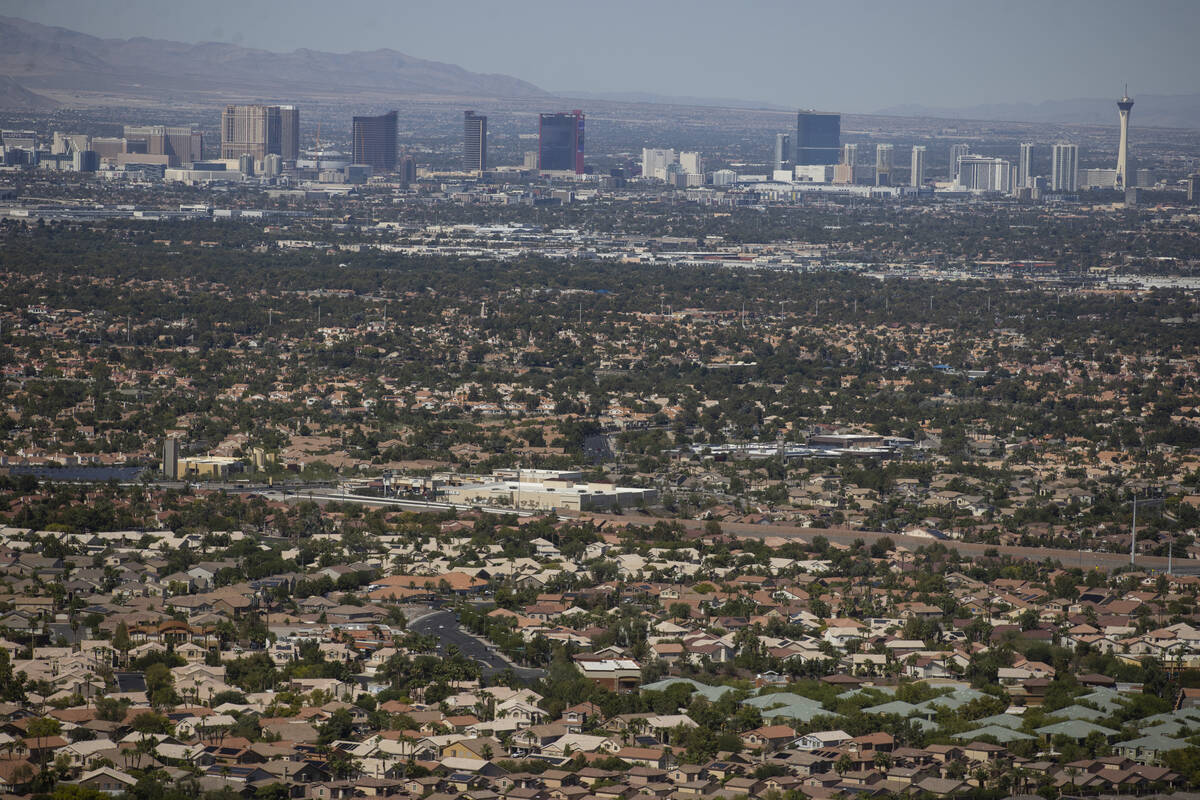 Views from SkyVu, a planned luxury housing project in Henderson's MacDonald Highlands community ...