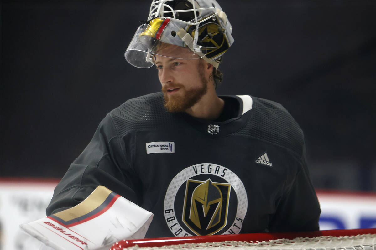 Brossoit rises from AHL, injuries to Vegas' starting goalie