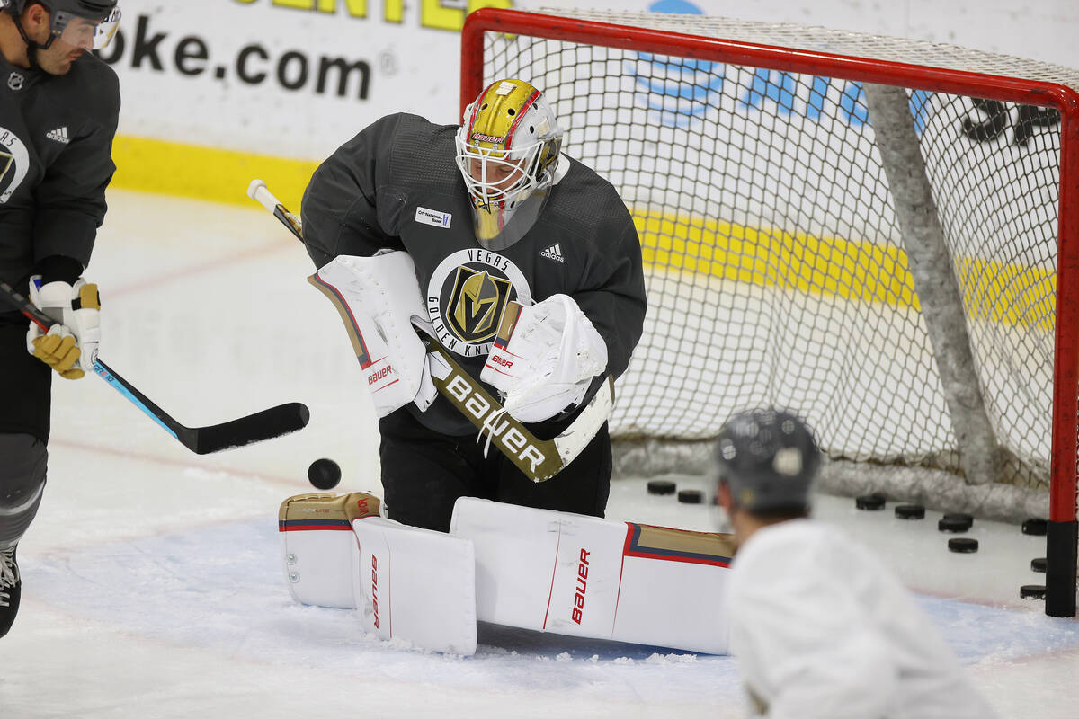 Brossoit rises from AHL, injuries to Vegas' starting goalie