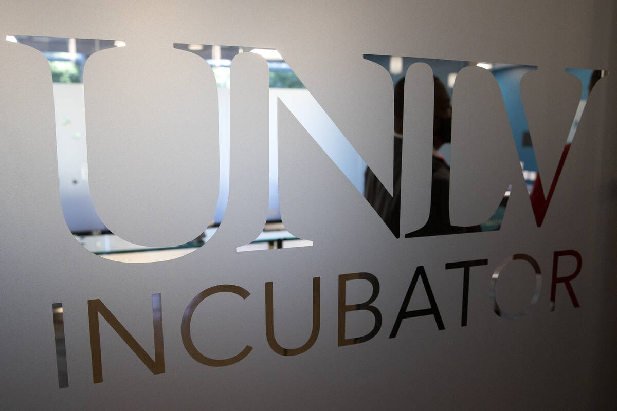 The new UNLV Incubator facility at the Hughes Center on Wednesday, Sept. 29, 2021, in Las Vegas ...