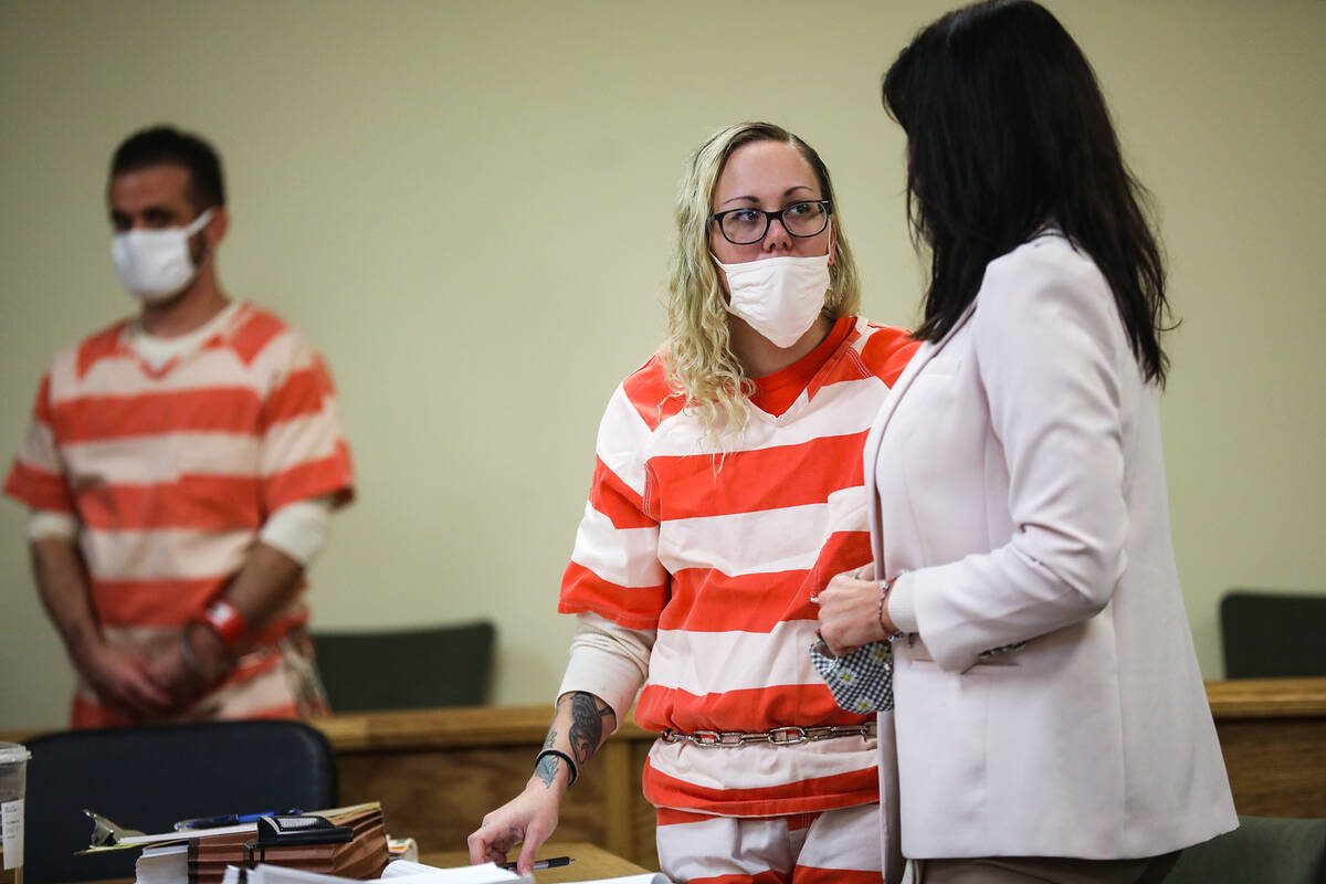 Heather Pate, who with two others is charged with murder with a deadly weapon and kidnapping wi ...