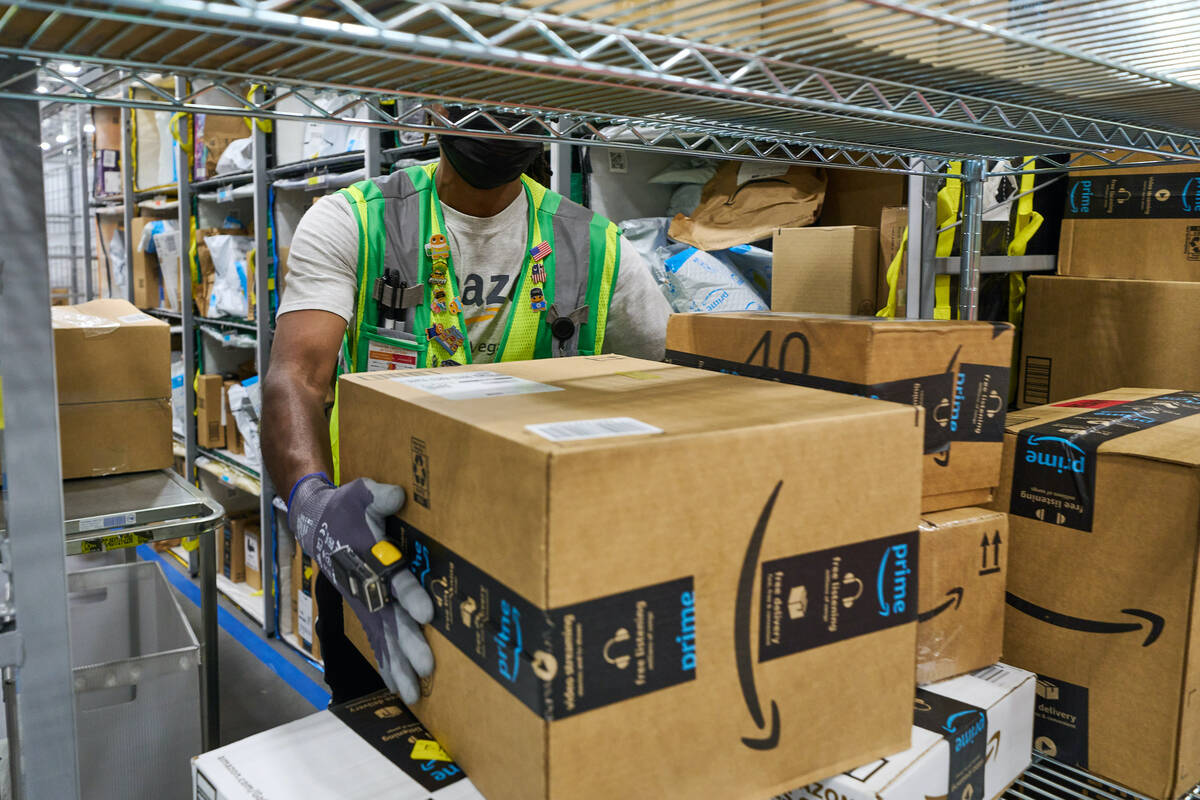 Amazon has opened a newly built distribution center at 650 E. Owens Ave. in North Las Vegas. (C ...