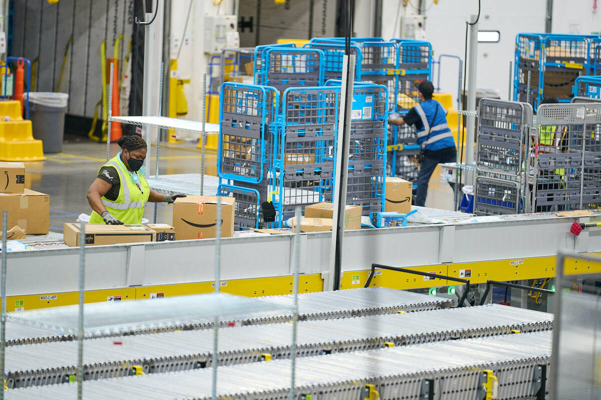 Amazon has opened a newly built distribution center at 650 E. Owens Ave. in North Las Vegas. (C ...