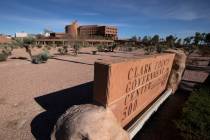 The Clark County Government Center in Las Vegas, on Friday, Jan. 15, 2021. (Erik Verduzco/Las V ...