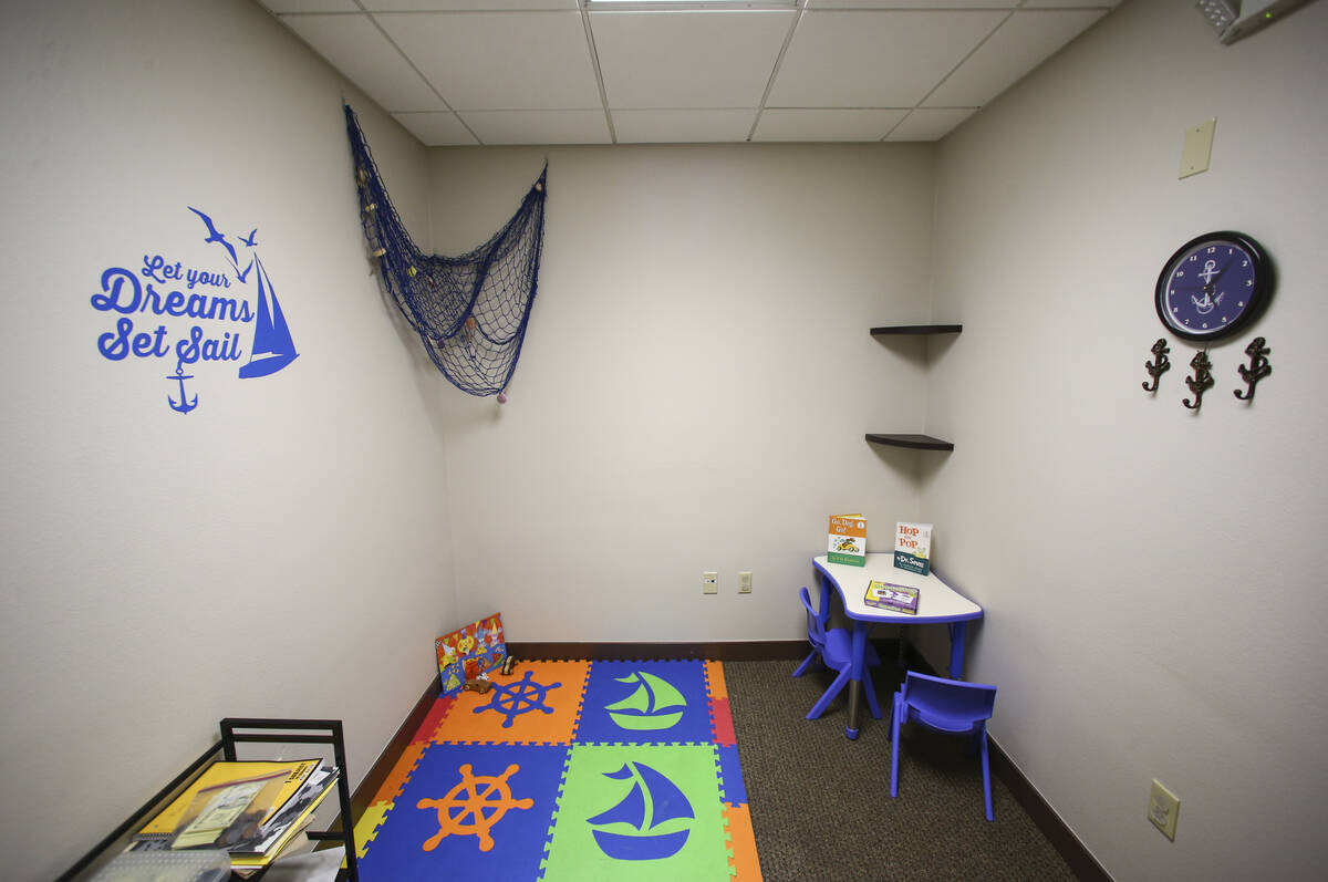 A room in the UNLV Medicine Ackerman Center for Autism and Neurodevelopment Solutions is shown ...