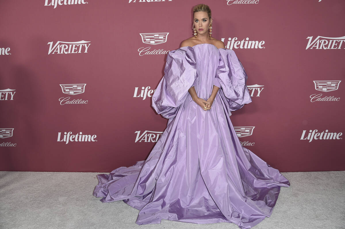 Katy Perry arrives at Variety's Power of Women: Los Angeles on Thursday, Sept. 30, 2021, at the ...