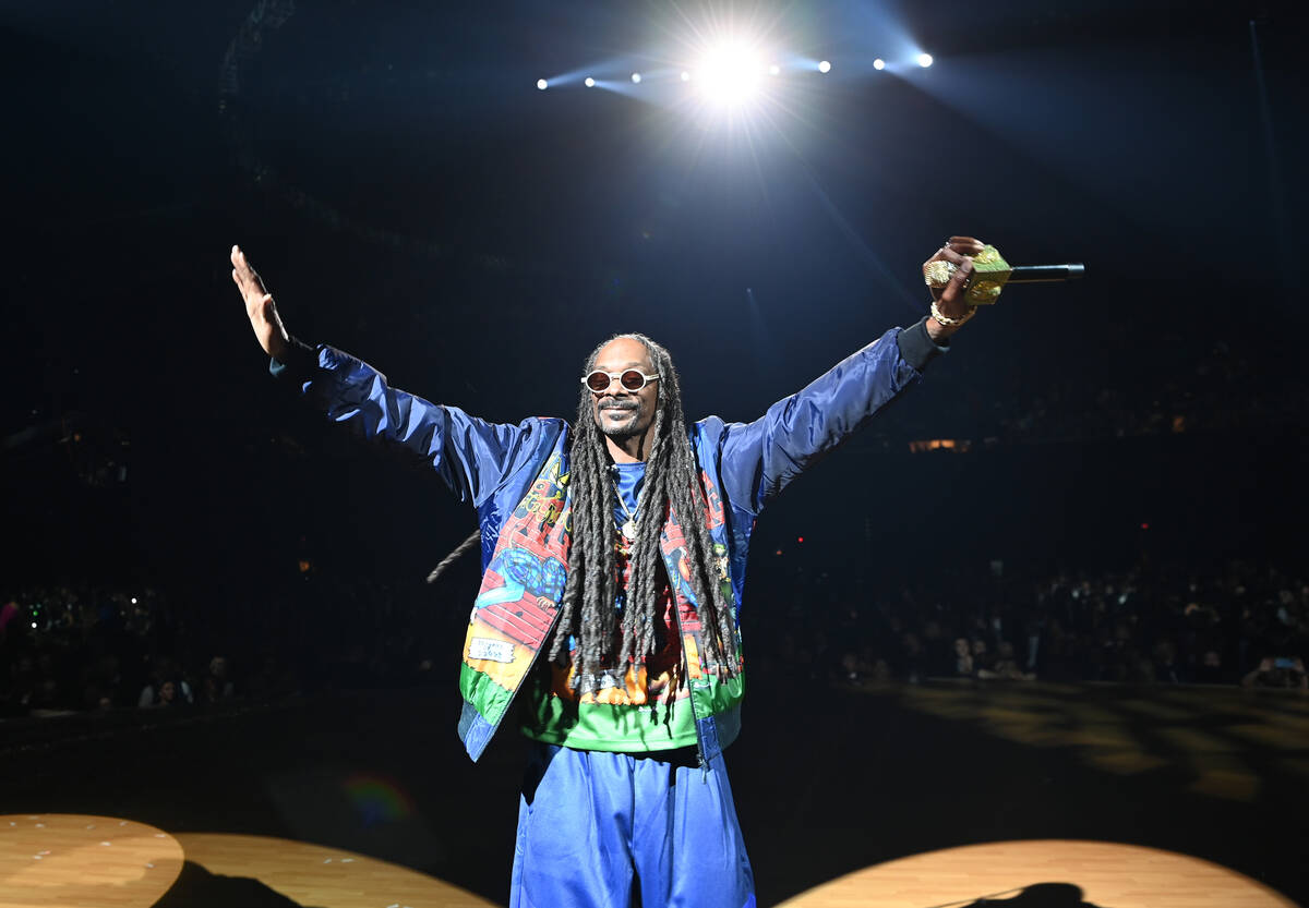 Snoop Dogg is shown at "The Event," a benefit concert for the Shaq Foundation at MGM Grand Gard ...