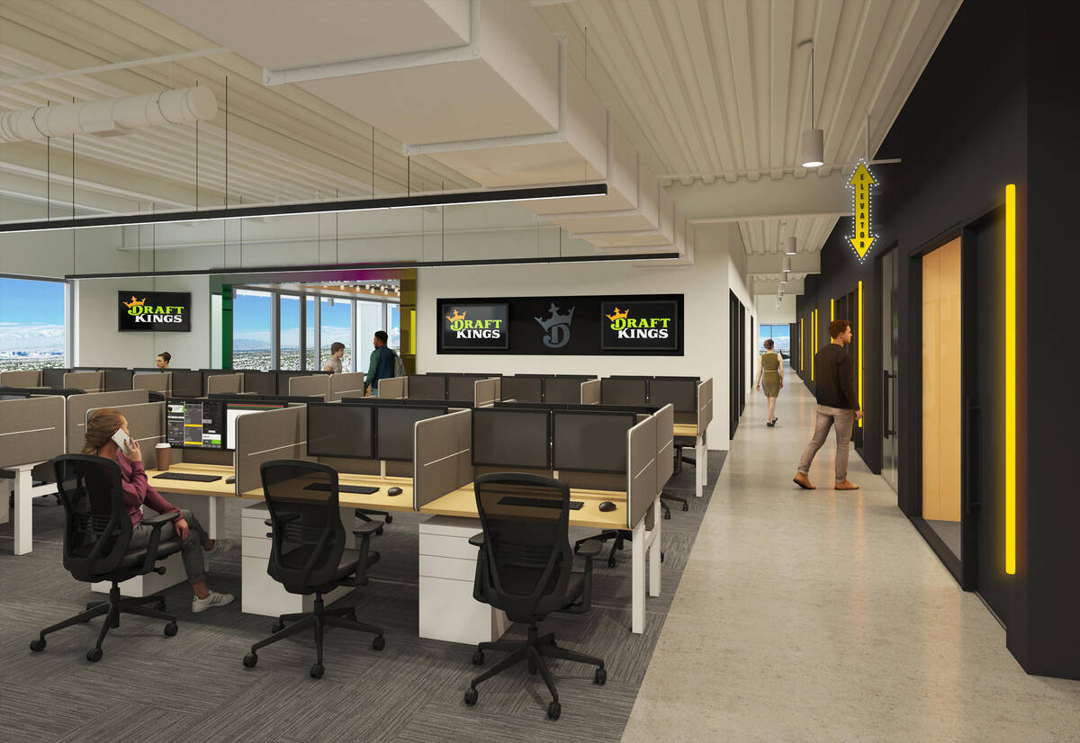DraftKings expects to open its new Las Vegas office at UnCommons in early 2022. (courtesy of Wi ...
