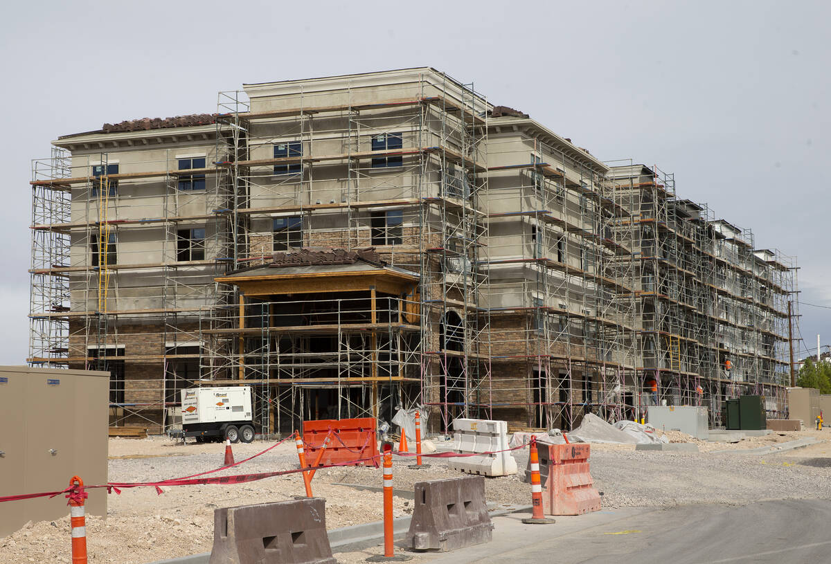 Alta Southern Highlands, an apartment complex under construction in Las Vegas' Southern Highlan ...